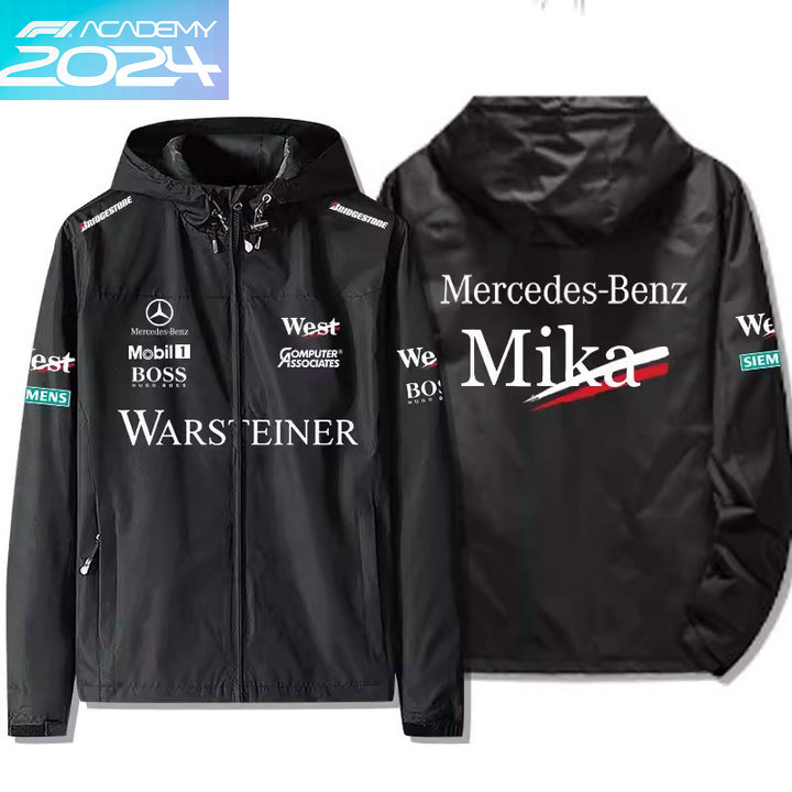 2024 Veste Mercedes-Benz Mika Hakkinen Capuche Coupe-vent Homme